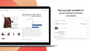 popup mode setting for Facebook Comments – Shopify
