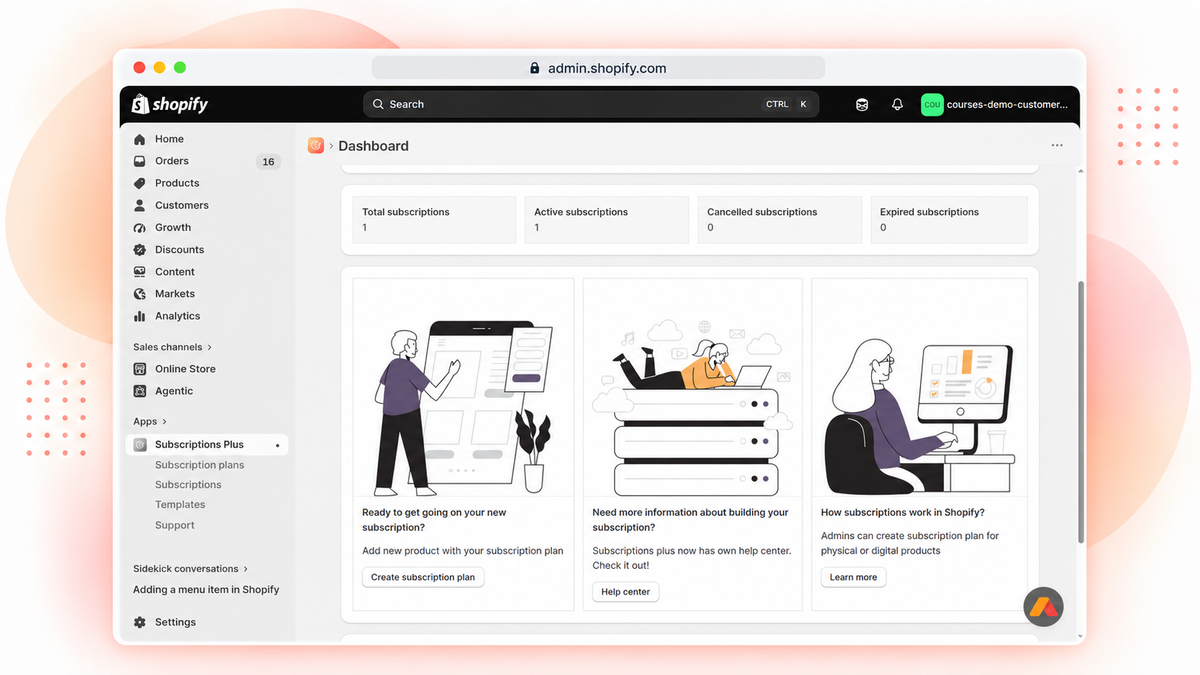 Subscriptions Plus app for Shopify