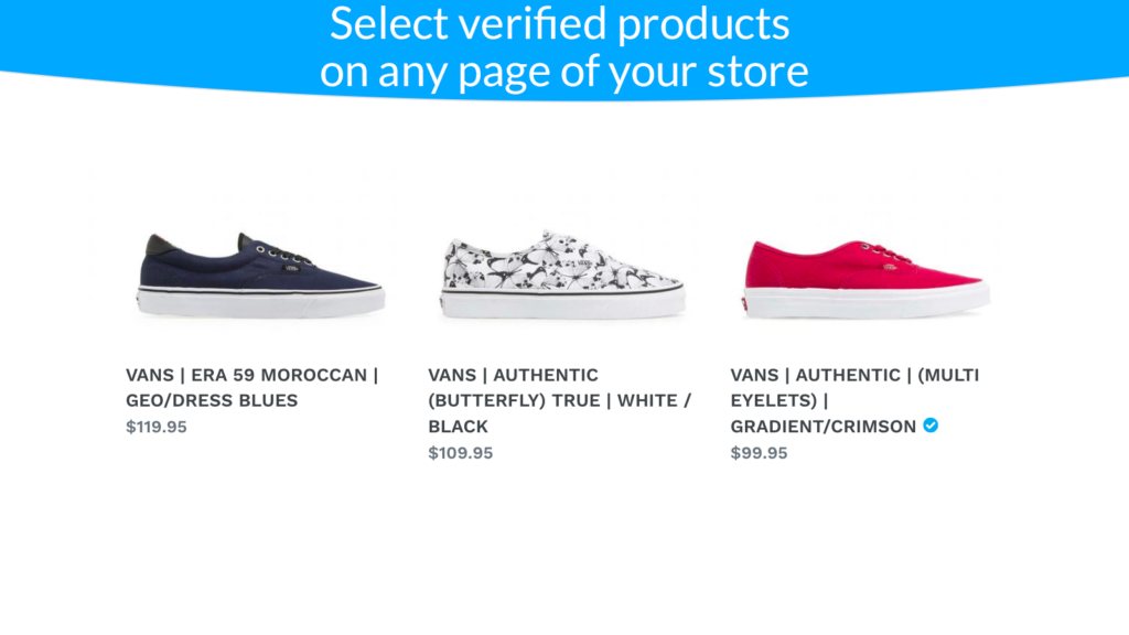 verified product is now selected and attracts visitors more than other similar products